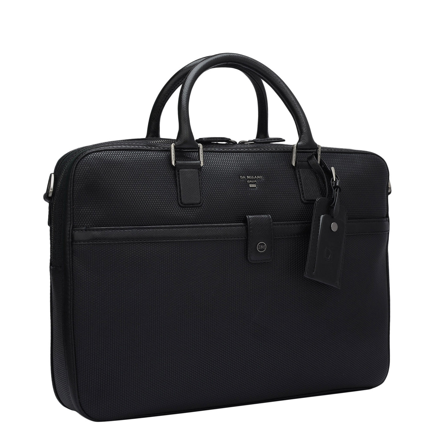 Fish Leather Laptop Bag - Black