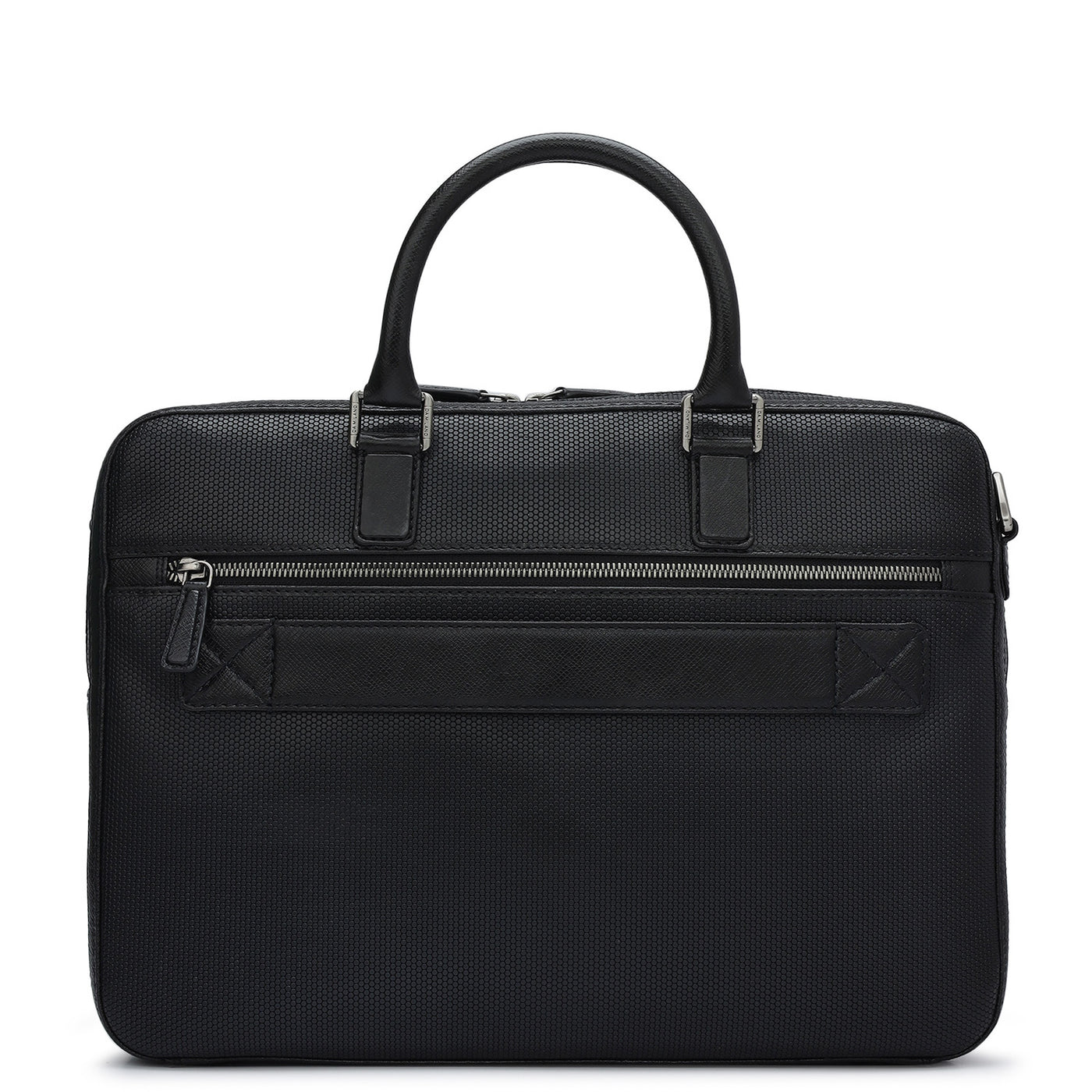 Fish Leather Laptop Bag - Black