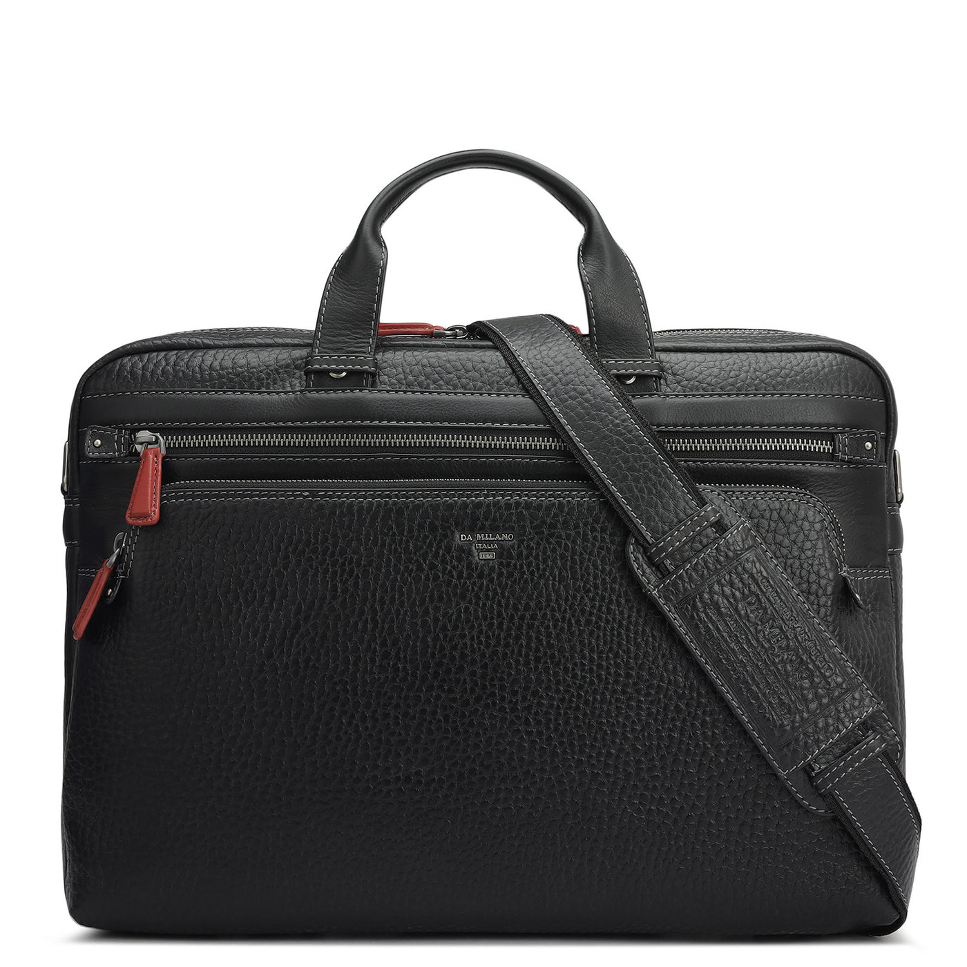 Bub Leather Laptop Bag - Black