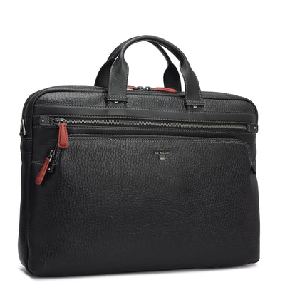 Bub Leather Laptop Bag - Black