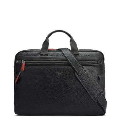 Bub Leather Laptop Bag - Black