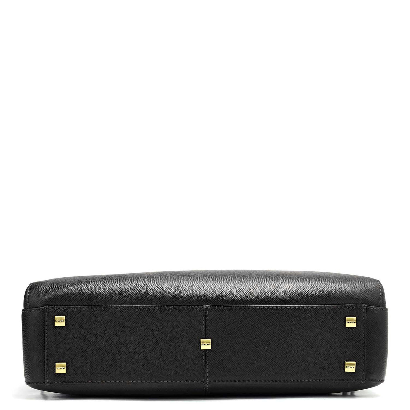 Franzy Leather Laptop Bag - Black