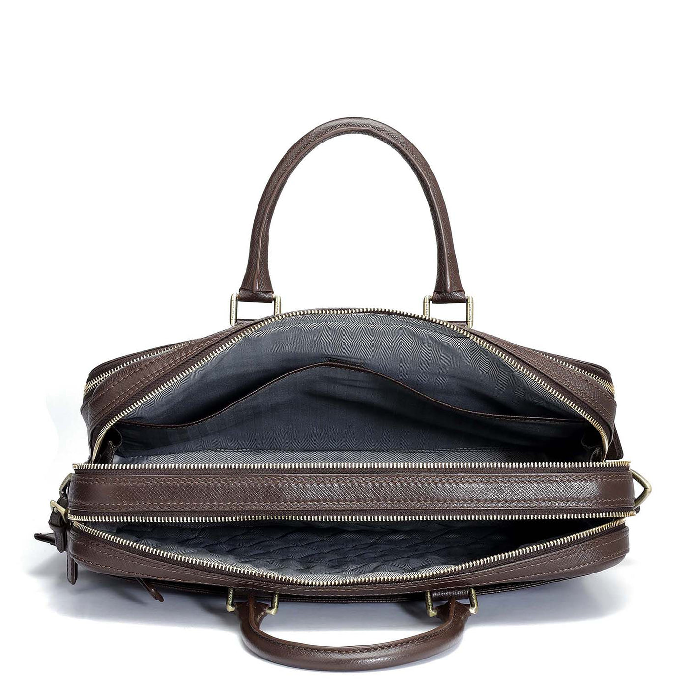 Franzy Leather Laptop Bag - Chocolate