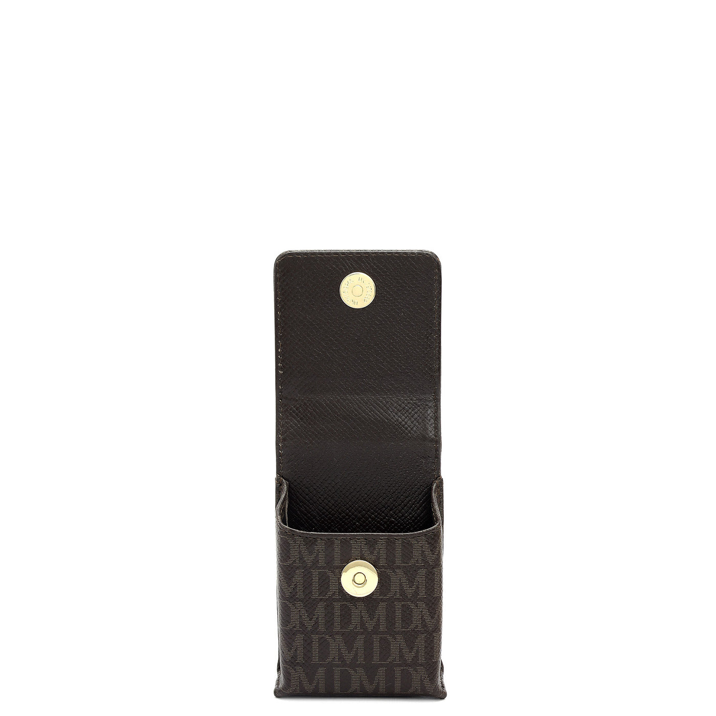 Monogram Leather Cigarette Case - Chocolate