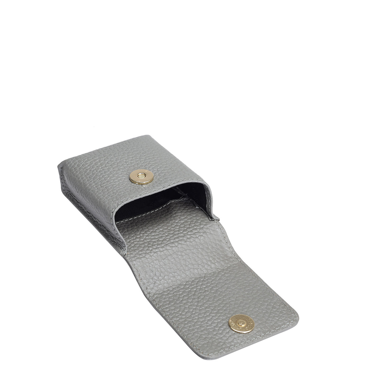 Wax Leather Cigarette Case - Grey