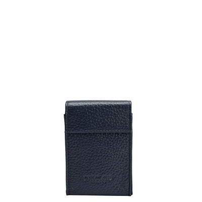 Wax Leather Cigarette Case - Patriot Blue