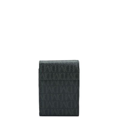 Monogram Leather Cigarette Case - Petrol Green