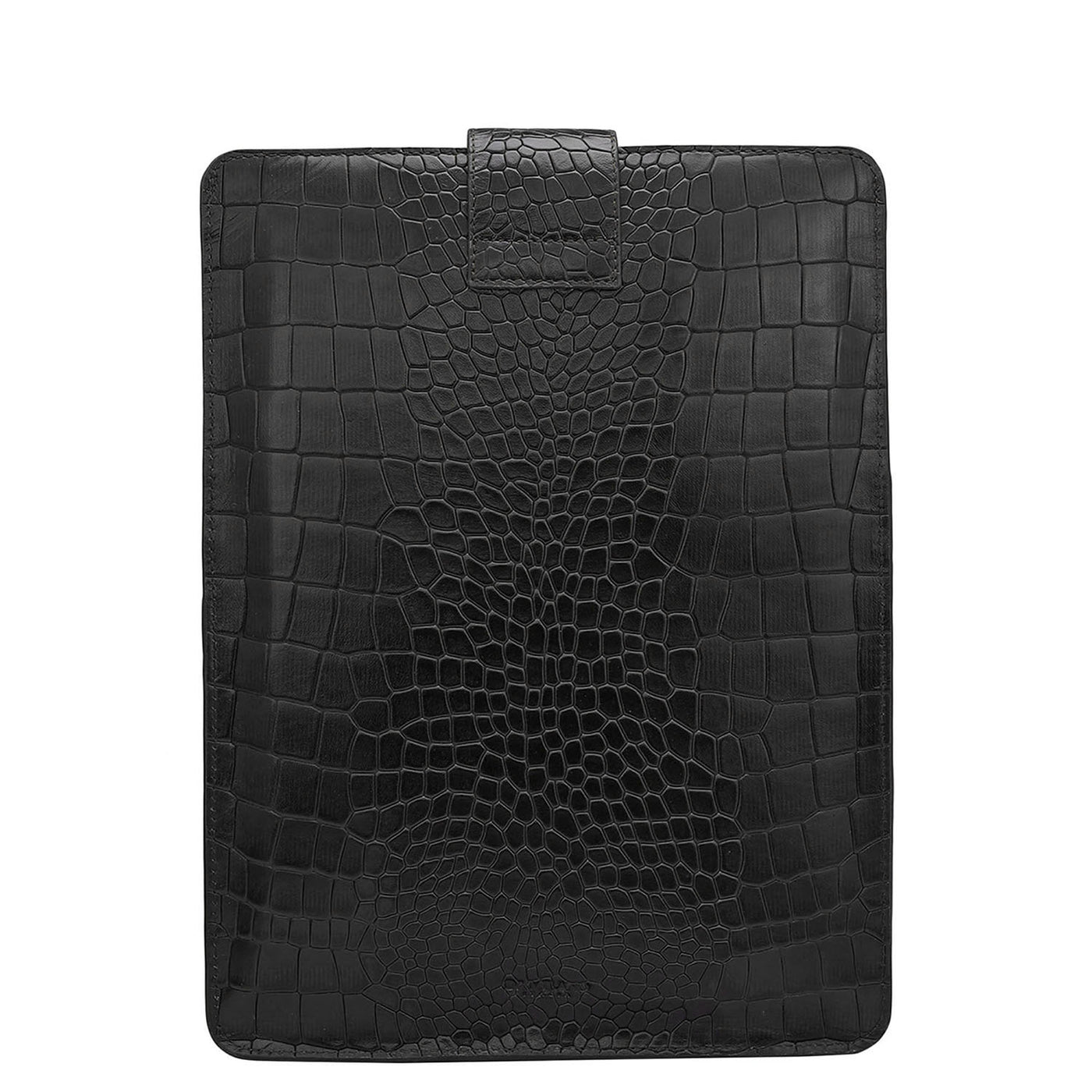 Croco Leather Folder - Black