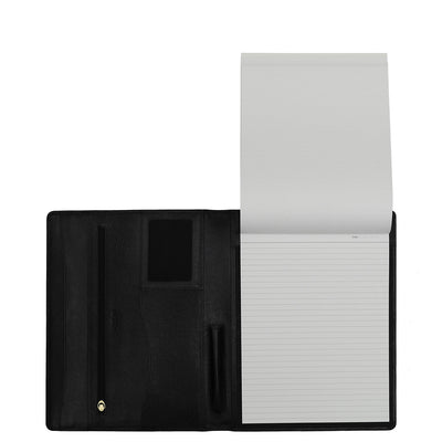 Croco Leather Folder - Black