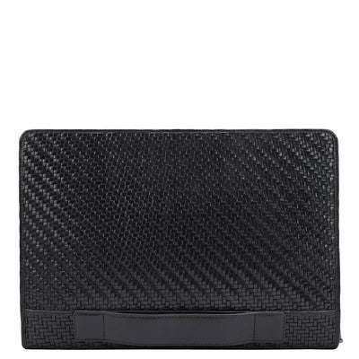 Mat Leather Folder - Black