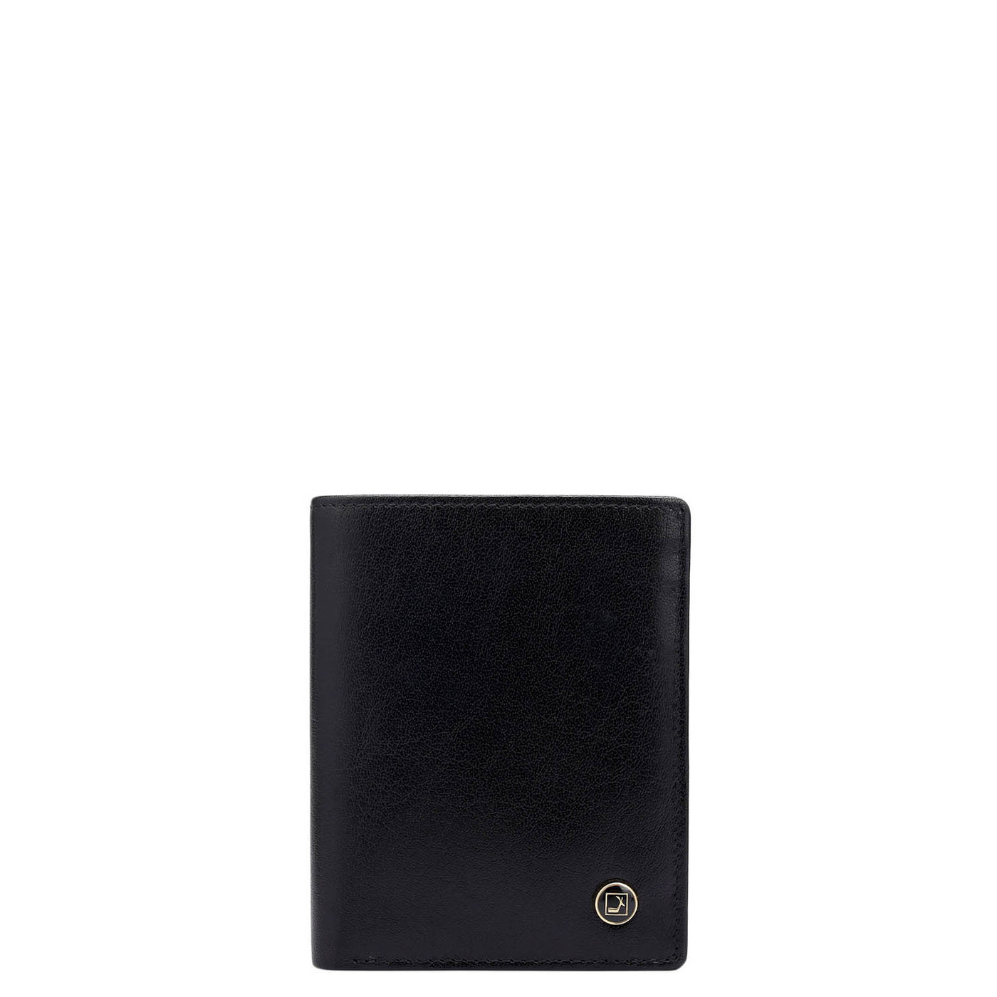 Black Plain Wax Leather Mens Wallet & Belt Gift Set