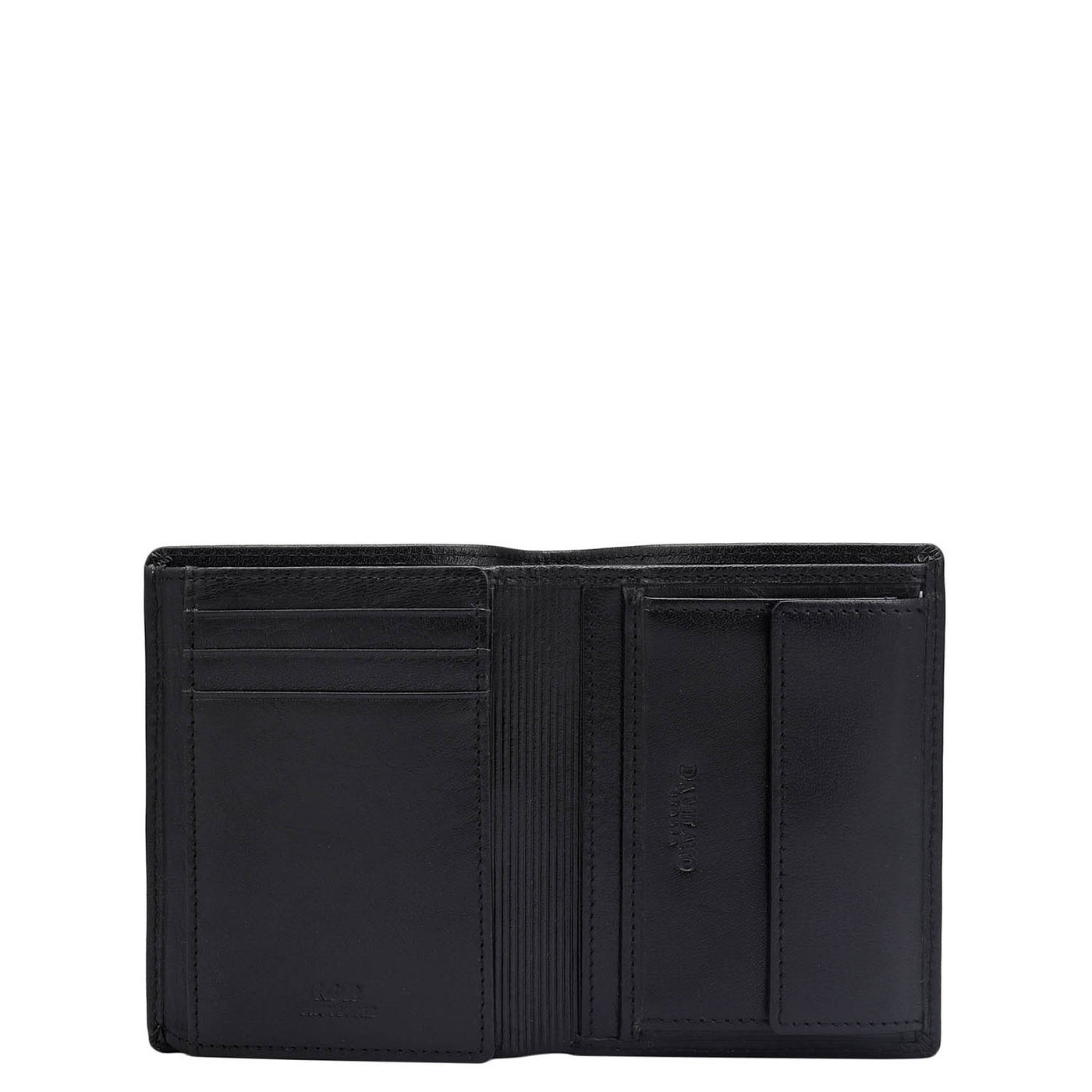 Black Plain Wax Leather Mens Wallet & Belt Gift Set