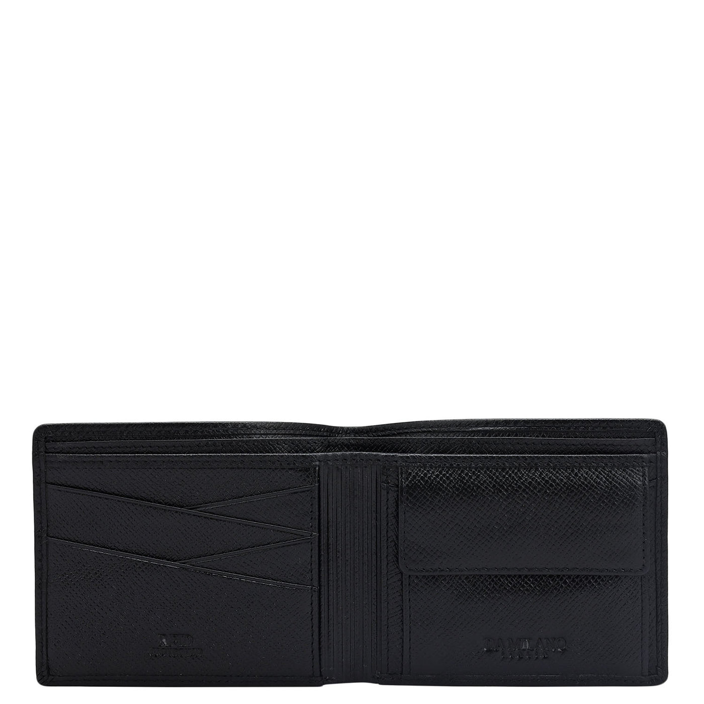 Black Saffiano Franzy Leather Mens Wallet & Belt Gift Set