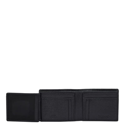 Black Croco Leather Mens Wallet & Belt Gift Set