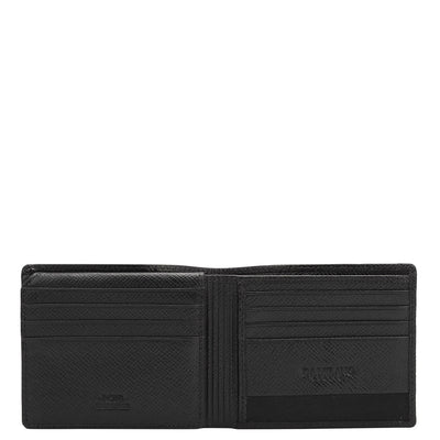 Black Croco Leather Mens Wallet & Belt Gift Set