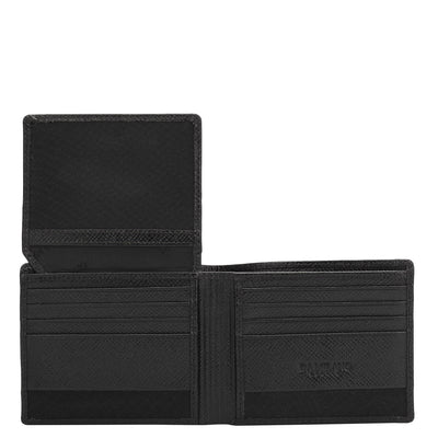 Black Croco Leather Mens Wallet & Belt Gift Set