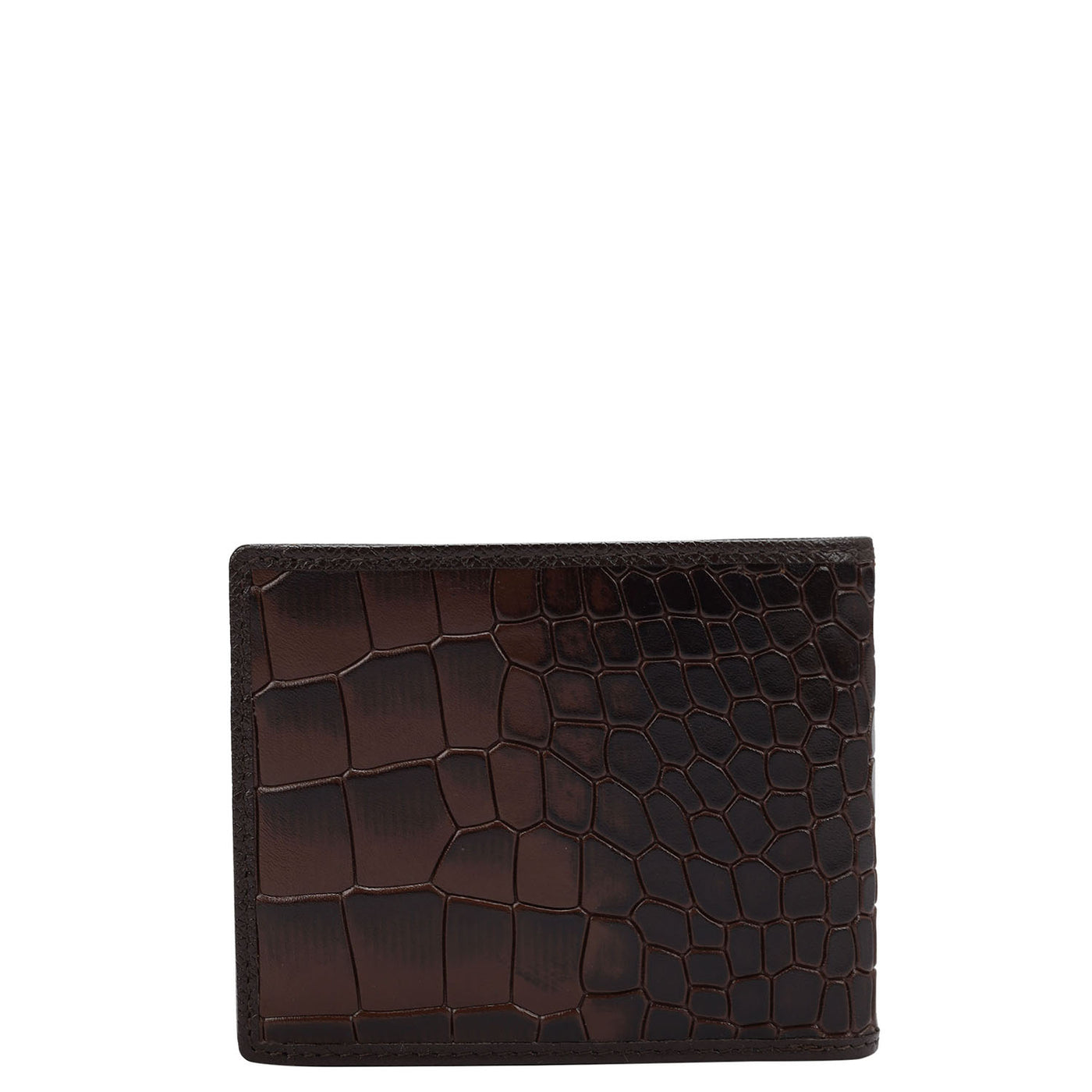 Brown Croco Leather Mens & Ladies Wallet Gift Set