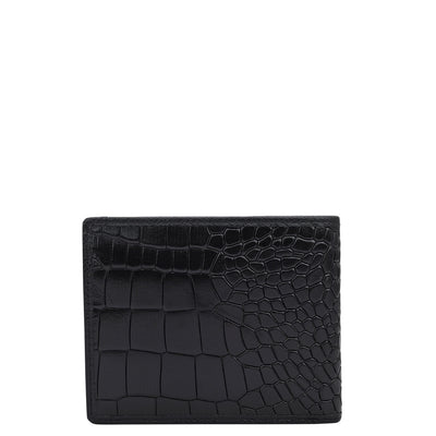 Black Croco Leather Mens & Ladies Wallet Gift Set