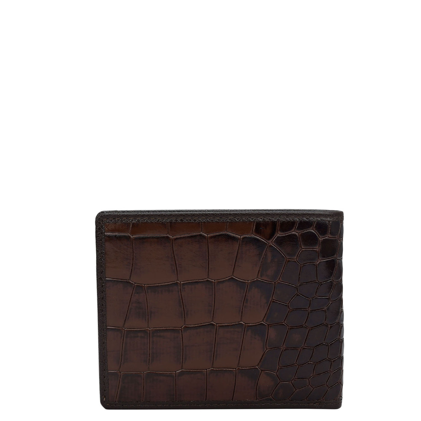 Brown Croco Leather Mens & Ladies Wallet Gift Set