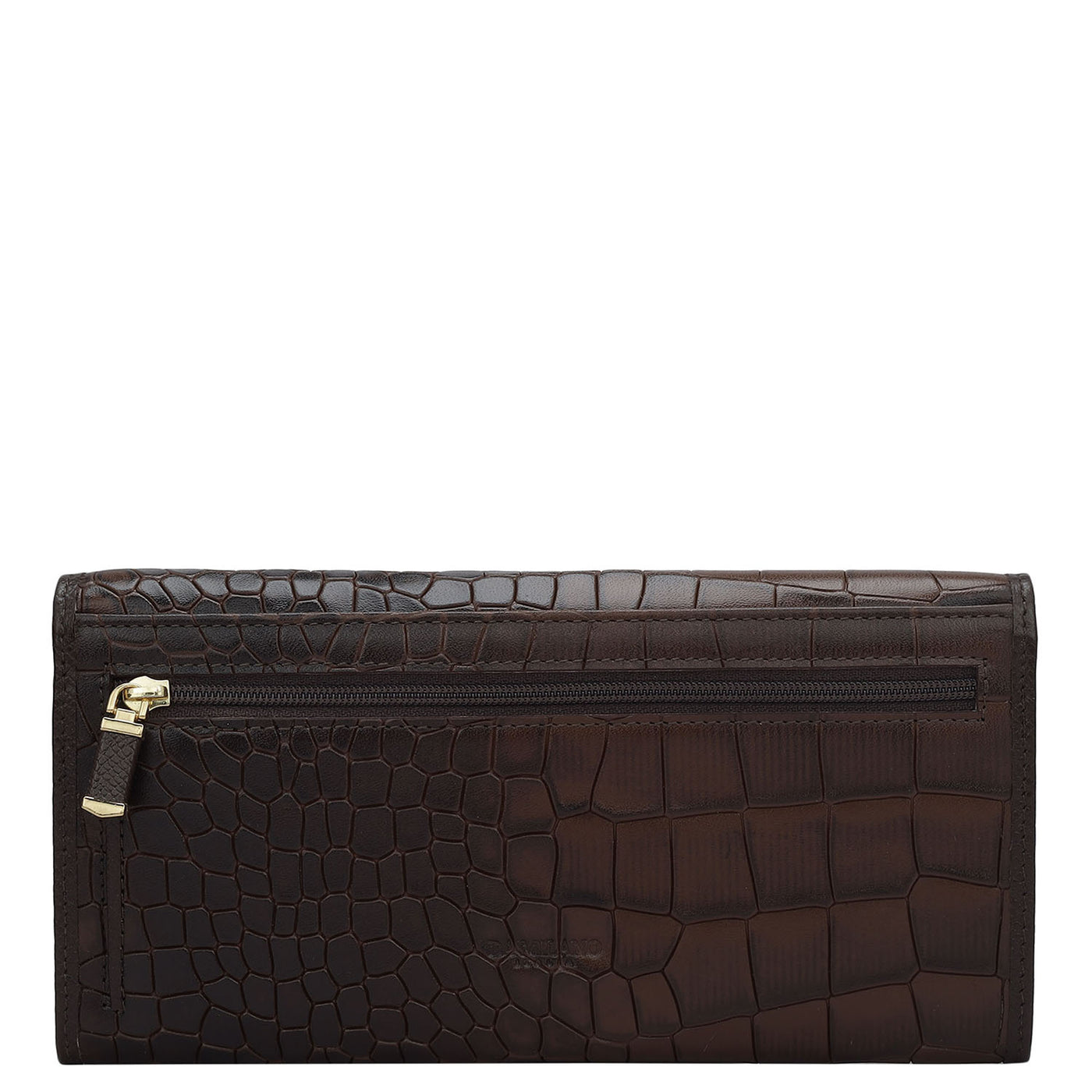 Brown Croco Leather Mens & Ladies Wallet Gift Set