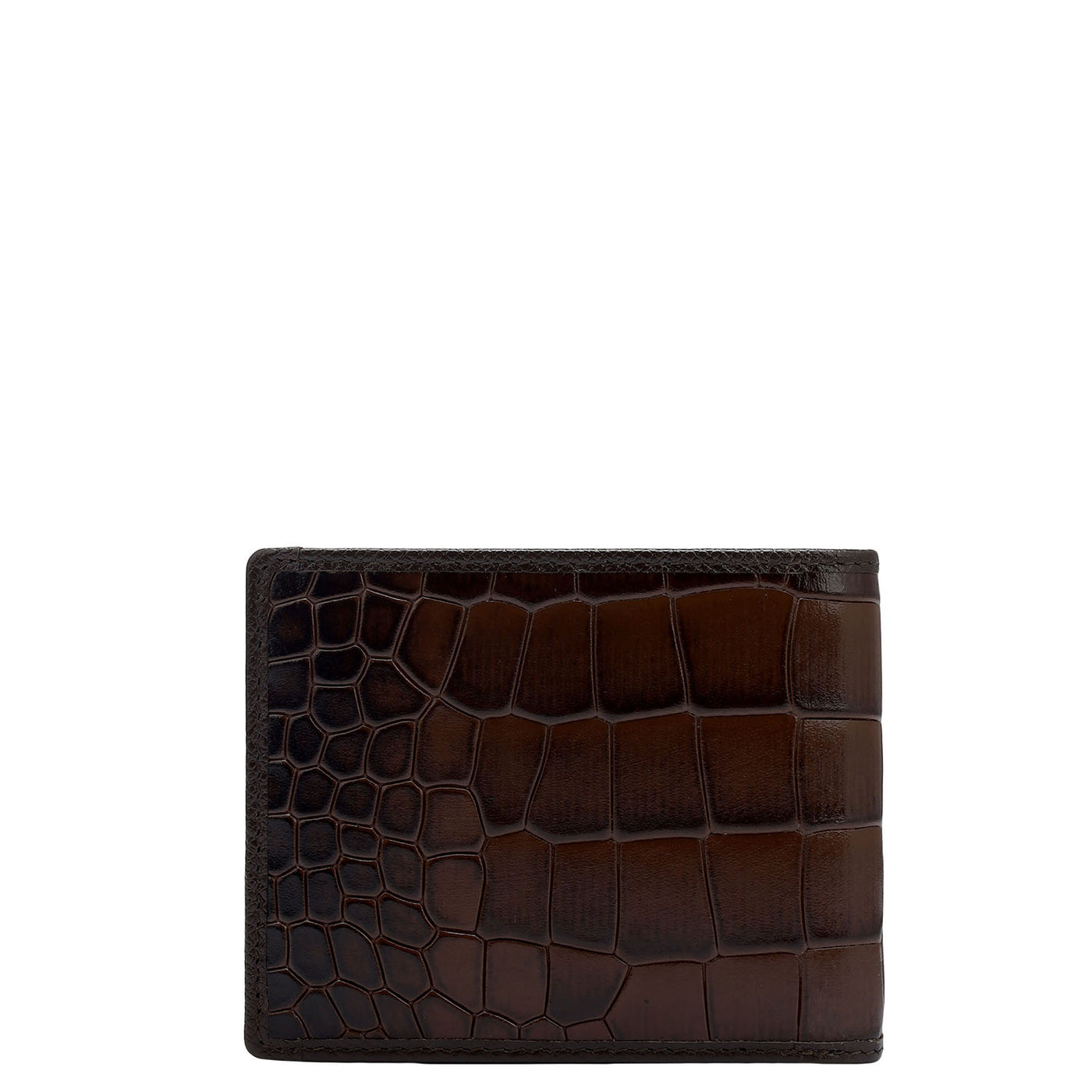 Brown Croco Leather Mens & Ladies Wallet Gift Set