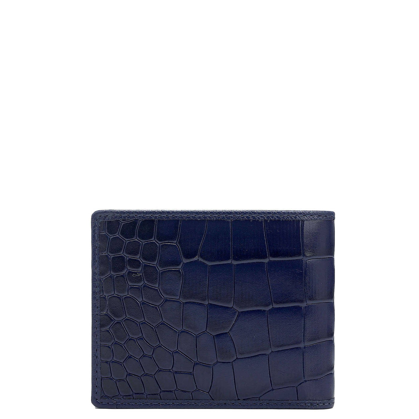 Ink Blue Croco Leather Mens & Ladies Wallet Gift Set