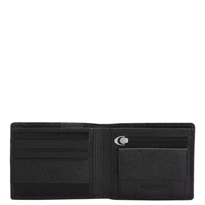 Black Croco Franzy Mens Wallet & Keychain Leather Gift Set