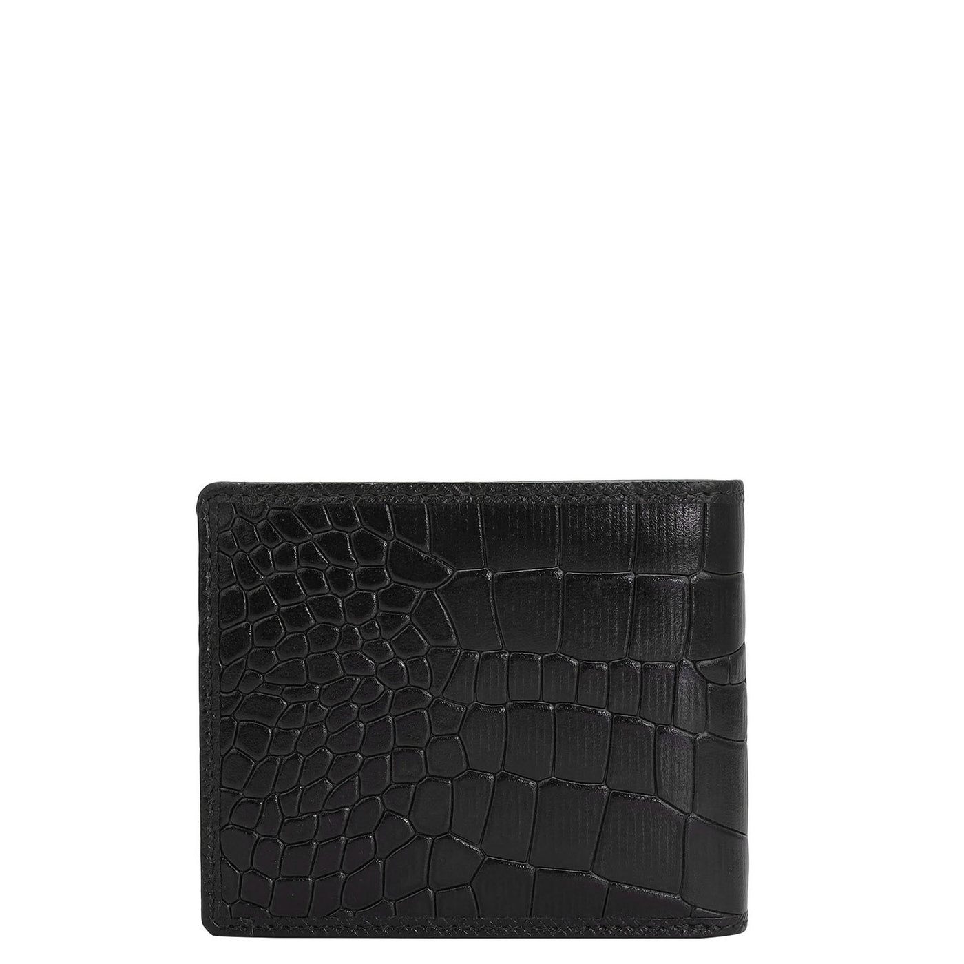 Black Croco Franzy Mens Wallet & Keychain Leather Gift Set