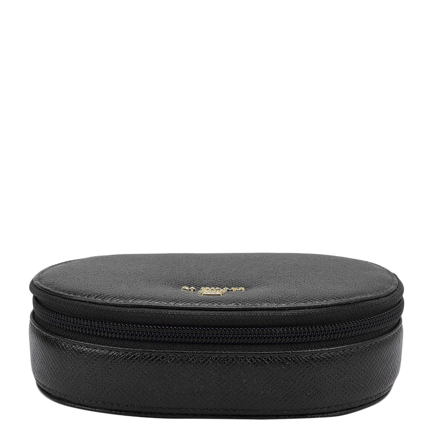 Franzy Leather Jewellery Case - Black