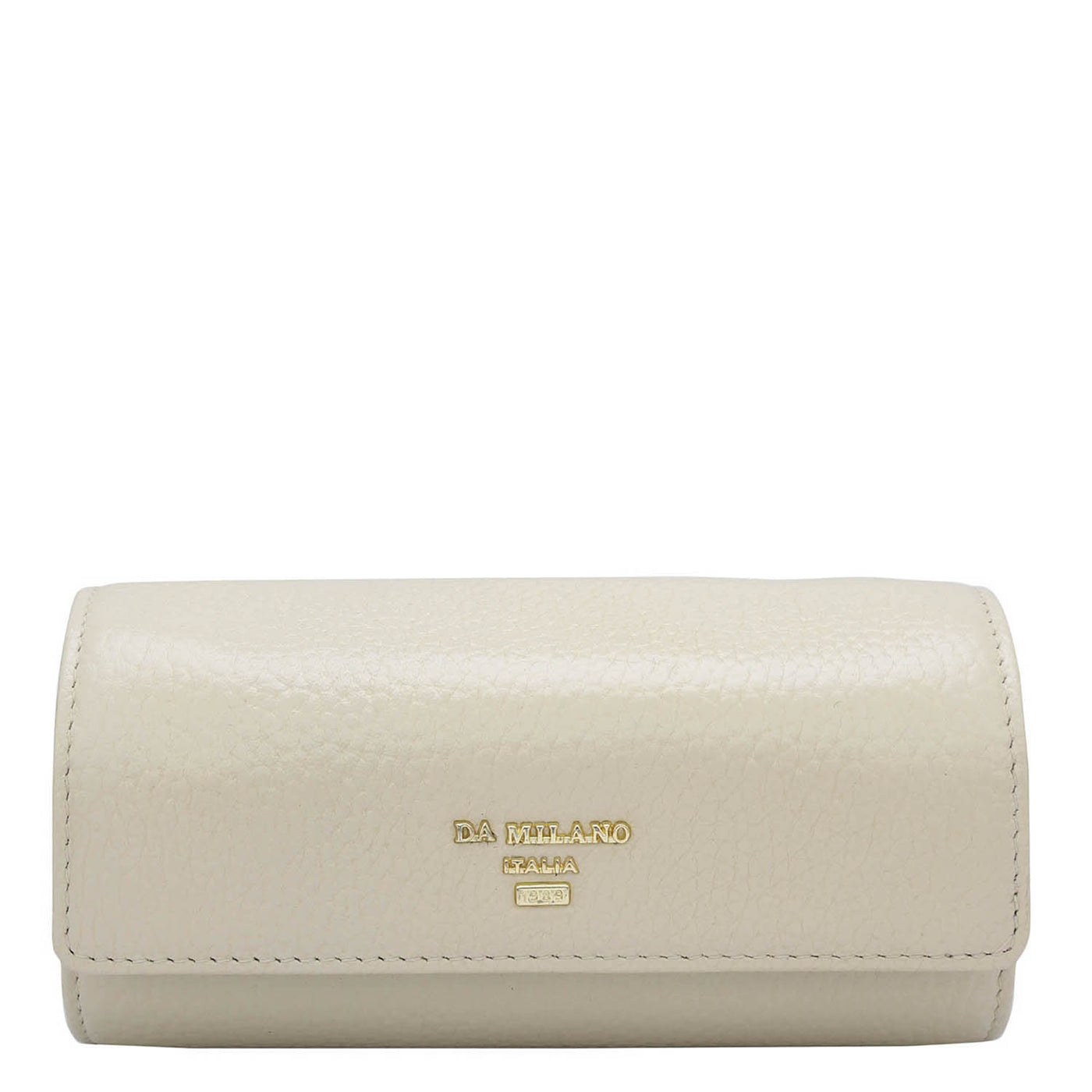 Wax Leather Jewellery Case - Ivory