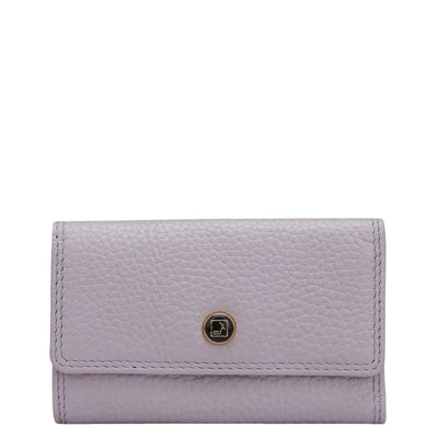 Wax Leather Key Chain - Lilac