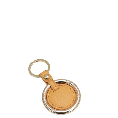 Wax Leather Key Chain - Apricot Crush