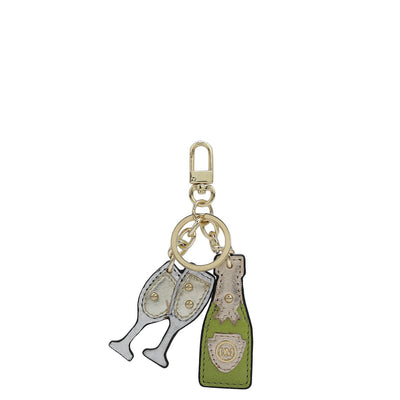 Franzy Leather Key Chain - Lime