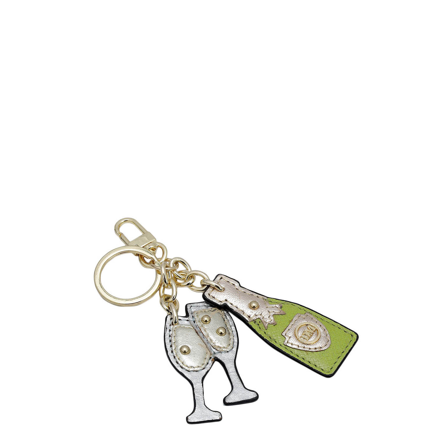 Franzy Leather Key Chain - Lime