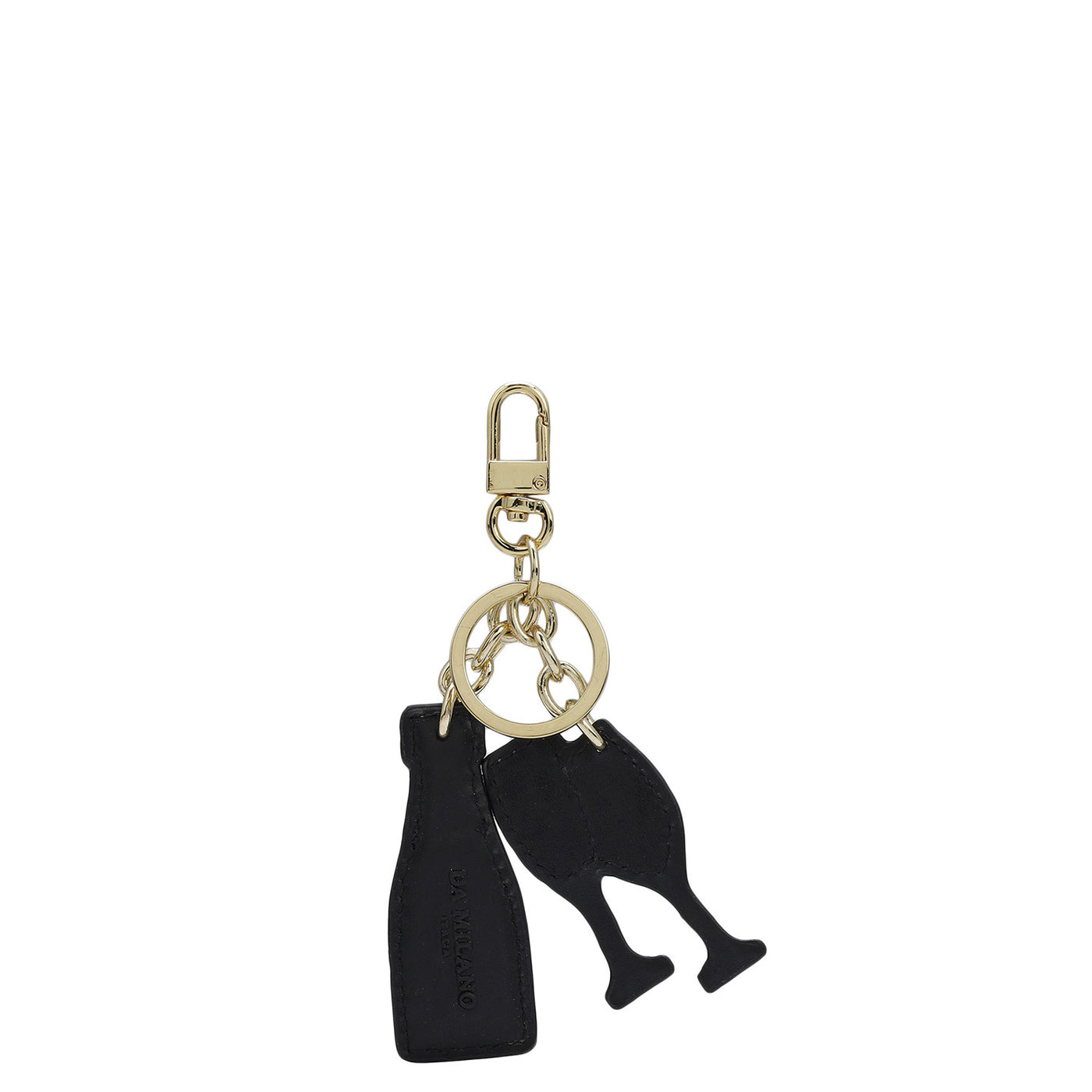 Franzy Leather Key Chain - Peach