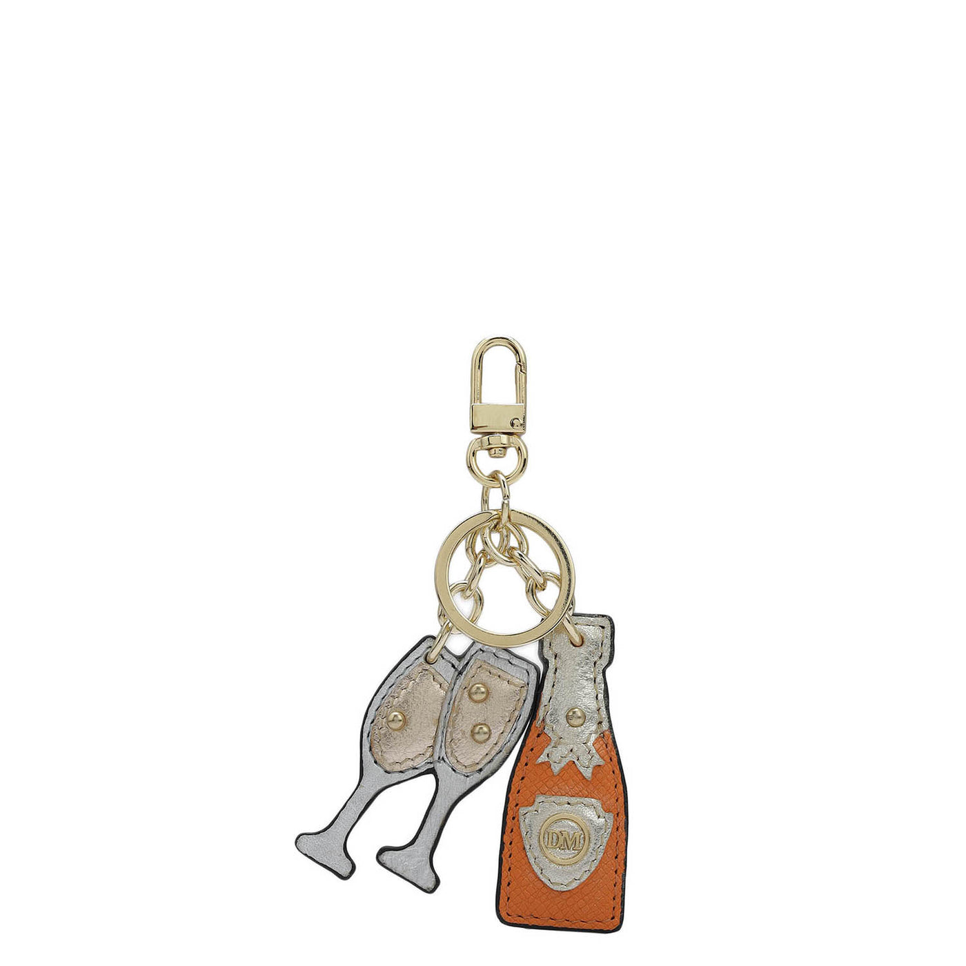 Franzy Leather Key Chain - Pumpkin