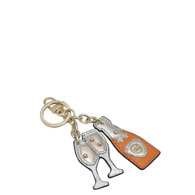 Franzy Leather Key Chain - Pumpkin