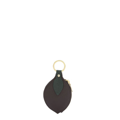 Franzy Leather Key Chain - Chocolate