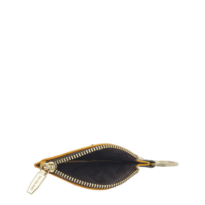 Franzy Leather Key Chain - Mango