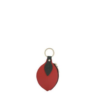 Franzy Leather Key Chain - Red