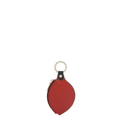 Franzy Leather Key Chain - Red