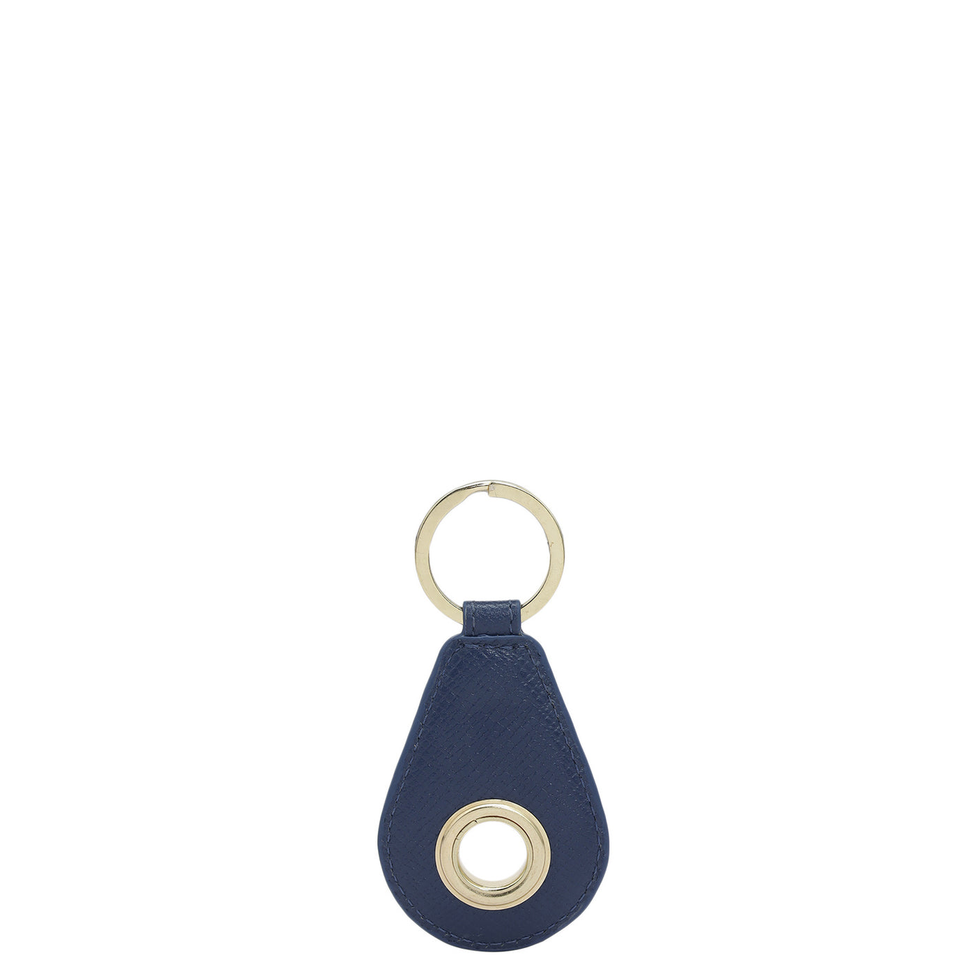 Franzy Leather Key Chain - Ink Blue