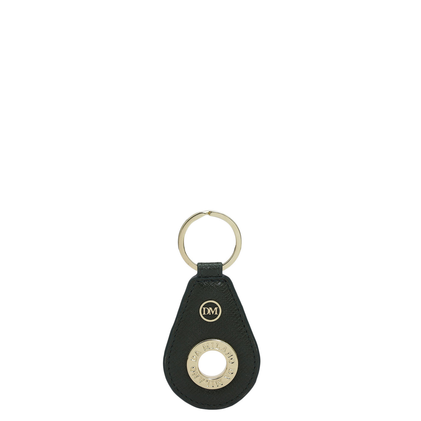 Franzy Leather Key Chain - Petrol Green