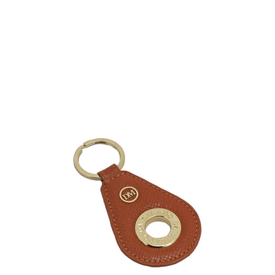 Franzy Leather Key Chain - Rust Orange