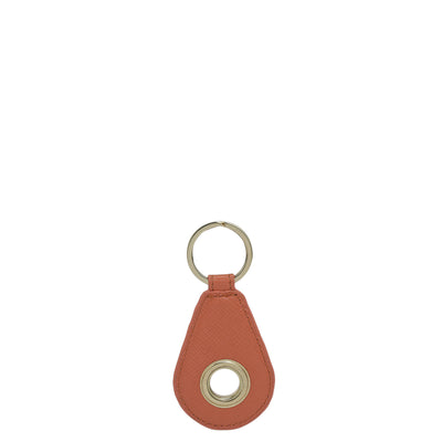 Franzy Leather Key Chain - Salmon