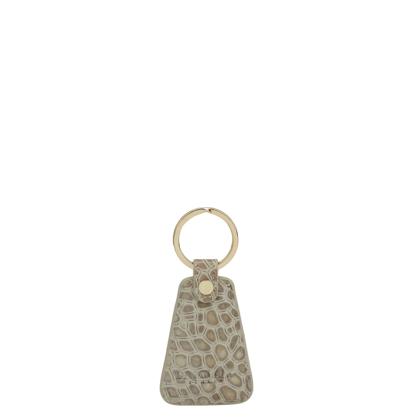 Croco Leather Key Chain - Frost