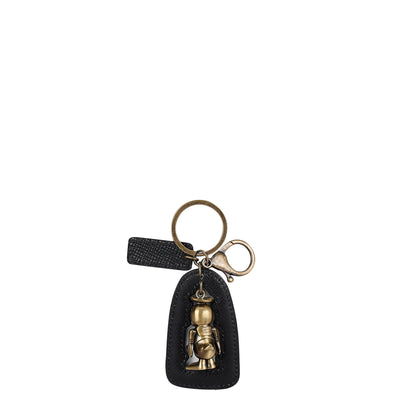 Franzy Leather Key Chain - Black