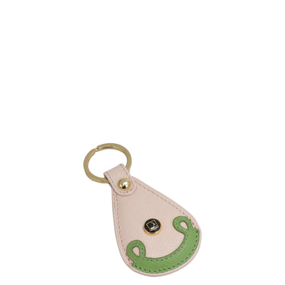 Franzy Leather Key Chain - Blush