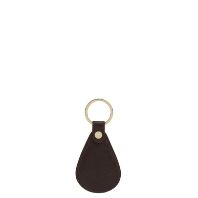 Franzy Leather Key Chain - Chocolate