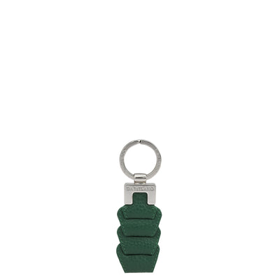 Wax Leather Key Chain - Green